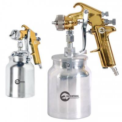 Будкрам купить HP GOLD PROF Краскораспылитель 1,4 мм, нижний металлический бачок 1000 мл. INTERTOOL PT-0219
