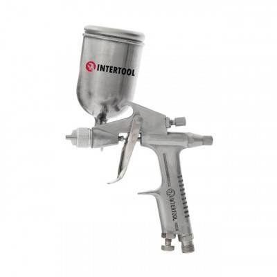 Будкрам купить Краскопульт пневматический HP MINI, форсунка 0.5мм, верхний металлический бачок 200мл, 5бар INTERTOOL PT-0301 Краскопульт пневматический HP MINI, форсунка 0.5мм, верхний металлический бачок 200мл, 5бар INTERTOOL PT-0301 3