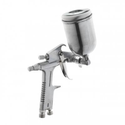 Будкрам купить Краскопульт пневматический HP MINI, форсунка 0.5мм, верхний металлический бачок 200мл, 5бар INTERTOOL PT-0301 Краскопульт пневматический HP MINI, форсунка 0.5мм, верхний металлический бачок 200мл, 5бар INTERTOOL PT-0301 5