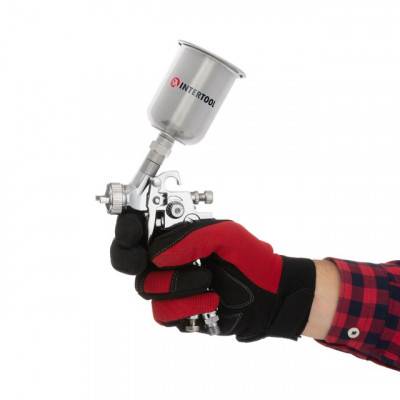 Будкрам купити Краскопульт пневматический HP MINI, форсунка 0.5мм, верхний металлический бачок 125мл., 5бар INTERTOOL PT-0306 Краскопульт пневматический HP MINI, форсунка 0.5мм, верхний металлический бачок 125мл., 5бар INTERTOOL PT-0306 6