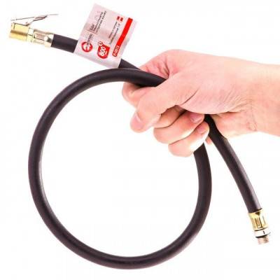 Будкрам купити Шланг к пистолету для подкачки колес с наконечником 80 см INTERTOOL PT-0512 Шланг к пистолету для подкачки колес с наконечником 80 см INTERTOOL PT-0512 6