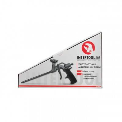 Будкрам купить Пистолет для монтажной пены с полным тефлоновым покрытием профессиональный INTERTOOL PT-0606 Пистолет для монтажной пены с полным тефлоновым покрытием профессиональный INTERTOOL PT-0606 7