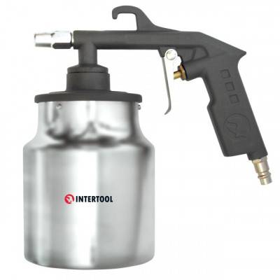 Будкрам купити Пистолет пескоструйный пневматический с бачком INTERTOOL PT-0705