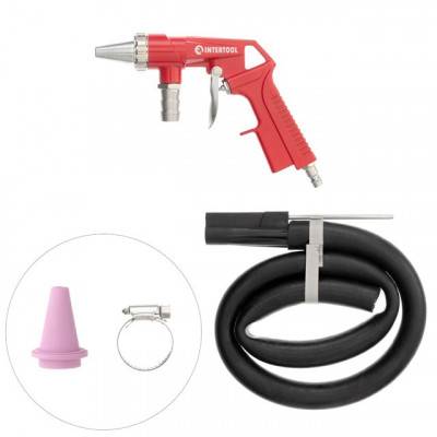 Будкрам купити Пистолет пескоструйный пневматический со шлангом INTERTOOL PT-0706