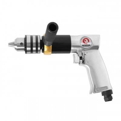 Будкрам купити Дрель пневматическая с реверсом патрон 1,5-13 мм, 1/2" INTERTOOL PT-0901