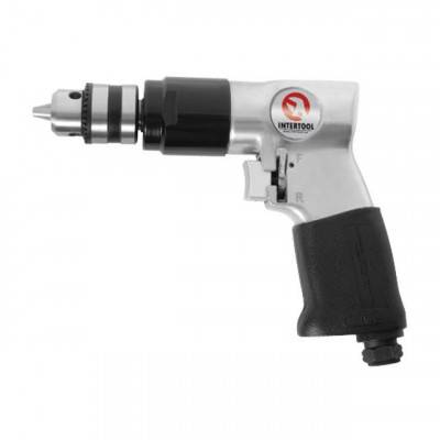 Будкрам купити Дрель пневматическая с реверсом патрон 1,5-10 мм, 3/8" INTERTOOL PT-0902