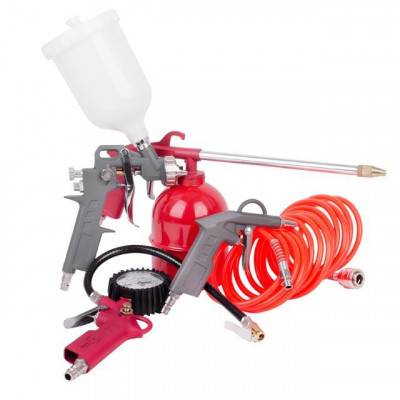 Будкрам купити Набор покрасочный пневматический 5 ед. INTERTOOL PT-1501