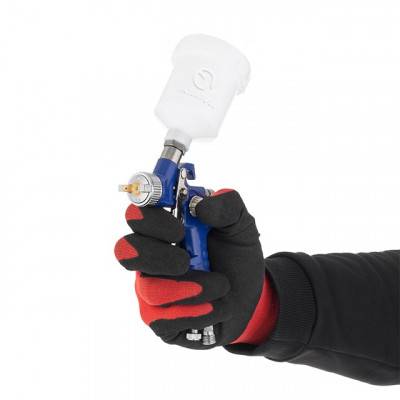 Будкрам купить Набор из 3-х краскопультов HVLP, 0,8мм, 1,3мм, 1,7мм, регулятор давления, два пластиковых и один металлический бачок INTERTOOL PT-1505 Набор из 3-х краскопультов HVLP, 0,8мм, 1,3мм, 1,7мм, регулятор давления, два пластиковых и один металлический бачок INTERTOOL PT-1505 4