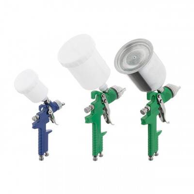 Будкрам купить Набор из 3-х краскопультов HVLP, 0,8мм, 1,3мм, 1,7мм, регулятор давления, два пластиковых и один металлический бачок INTERTOOL PT-1505 Набор из 3-х краскопультов HVLP, 0,8мм, 1,3мм, 1,7мм, регулятор давления, два пластиковых и один металлический бачок INTERTOOL PT-1505 8