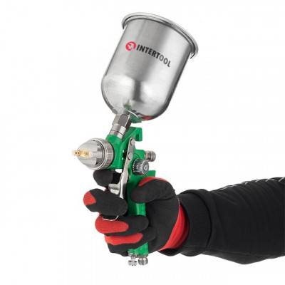 Будкрам купить Набор из 3-х краскопультов HVLP, 0,8мм, 1,3мм, 1,7мм, регулятор давления, два пластиковых и один металлический бачок INTERTOOL PT-1505 Набор из 3-х краскопультов HVLP, 0,8мм, 1,3мм, 1,7мм, регулятор давления, два пластиковых и один металлический бачок INTERTOOL PT-1505 12