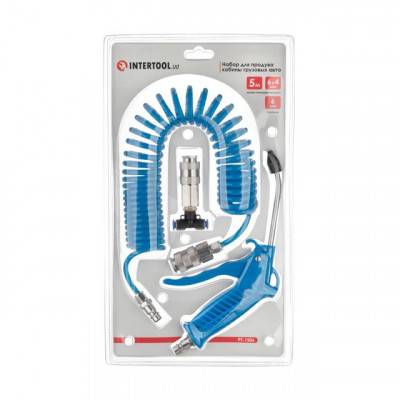 Будкрам купить Набор для продува кабины грузовых авто: пистолет, шланг полиуретановый 5м 6x4мм, тройник на 6мм; на быстроразъемных соединениях INTERTOOL PT-1506 Набор для продува кабины грузовых авто: пистолет, шланг полиуретановый 5м 6x4мм, тройник на 6мм; на быстроразъемных соединениях INTERTOOL PT-1506 7