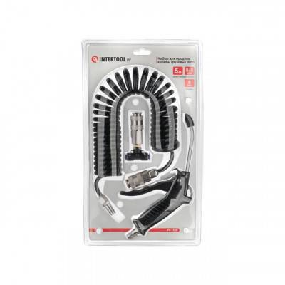 Будкрам купить Набор для продува кабины грузовых авто: пистолет, шланг полиуретановый 5м 8x5мм, тройник на 8мм; на быстроразъемных соединениях INTERTOOL PT-1508 Набор для продува кабины грузовых авто: пистолет, шланг полиуретановый 5м 8x5мм, тройник на 8мм; на быстроразъемных соединениях INTERTOOL PT-1508 7