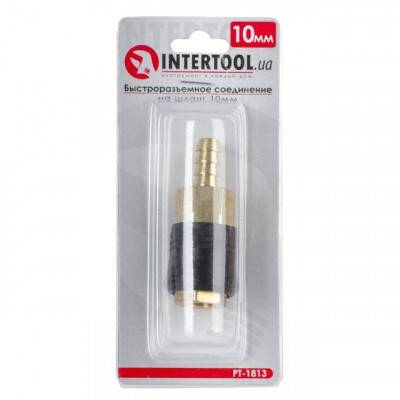 Будкрам купити Быстроразъемное соединение на шланг 10мм, латунь INTERTOOL PT-1813 Быстроразъемное соединение на шланг 10мм, латунь INTERTOOL PT-1813 6