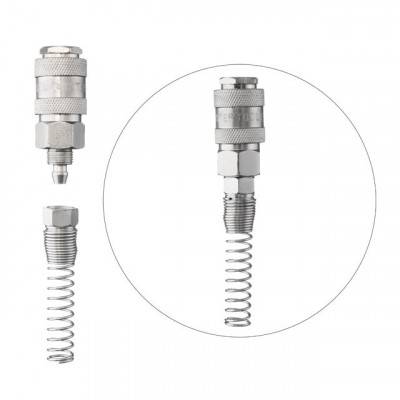 Будкрам купити Быстроразъемное соединение с пружиной для спиральных и прямых шлангов 5,5х8 мм INTERTOOL PT-1830 Быстроразъемное соединение с пружиной для спиральных и прямых шлангов 5,5х8 мм INTERTOOL PT-1830 3
