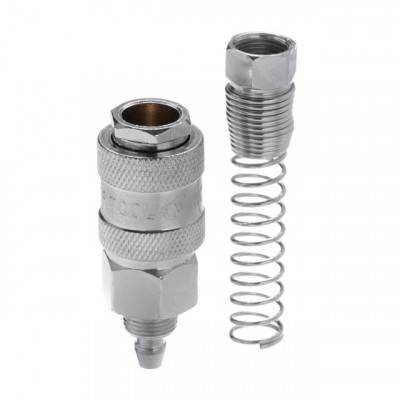 Будкрам купити Быстроразъемное соединение с пружиной для спиральных и прямых шлангов 5,5х8 мм INTERTOOL PT-1830 Быстроразъемное соединение с пружиной для спиральных и прямых шлангов 5,5х8 мм INTERTOOL PT-1830 4