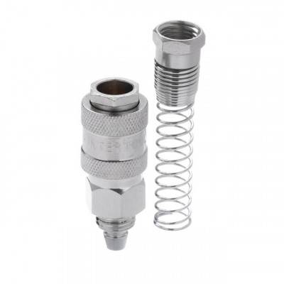 Будкрам купить Быстроразъемное соединение с пружиной для спиральных и прямых шлангов 6,5х10 мм INTERTOOL PT-1831 Быстроразъемное соединение с пружиной для спиральных и прямых шлангов 6,5х10 мм INTERTOOL PT-1831 4