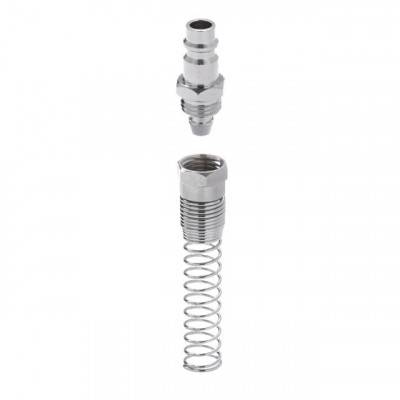 Будкрам купити Переходник с пружиной со спирального или прямого шланга 6,5х10 мм на ответную часть быстроразъемного соединения INTERTOOL PT-1836