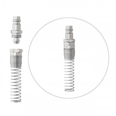 Будкрам купить Переходник с пружиной со спирального или прямого шланга 8х12 мм на ответную часть быстроразъемного соединения INTERTOOL PT-1837 Переходник с пружиной со спирального или прямого шланга 8х12 мм на ответную часть быстроразъемного соединения INTERTOOL PT-1837 3