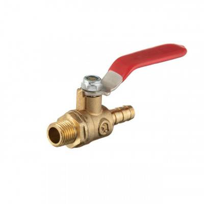 Будкрам купити Кран шаровый воздушный, латунь, наружная резьба 1/4" на шланг 10мм, STORM INTERTOOL PT-1890