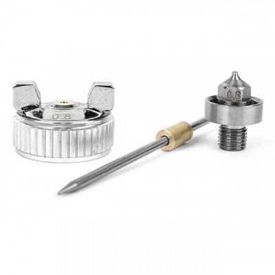 Будкрам купити Комплект форсунки 0.8мм для краскопульта HVLP РТ-0101 (форсунка, воздушная головка, игла) INTERTOOL PT-2002 Комплект форсунки 0.8мм для краскопульта HVLP РТ-0101 (форсунка, воздушная головка, игла) INTERTOOL PT-2002 2