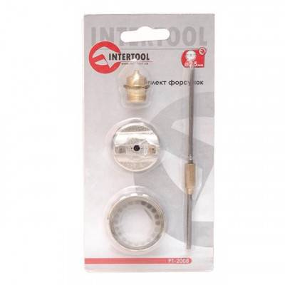 Будкрам купить Комплект форсунки 2.5мм для краскопульта HP РТ-0204,PT-0205,PT-0210,PT-0211 (дюза, воздушная головка, игла) INTERTOOL PT-2008