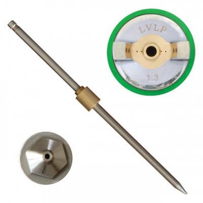 Будкрам купить Комплект форсунки 1.3мм для краскопульта LVLP PT-0131,PT-0132,PT-0133,PT-0134,PT-0135,PT-0136 (дюза, воздушная головка, игла) INTERTOOL PT-2013