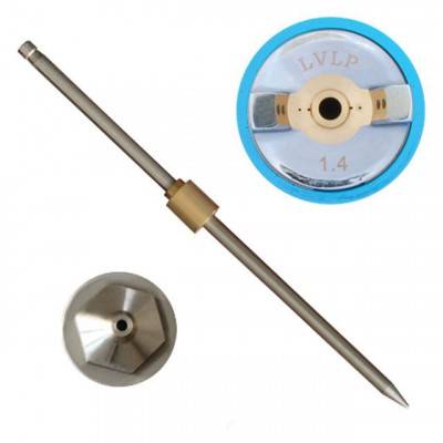 Будкрам купить Комплект форсунки 1.4мм для краскопульта LVLP PT-0131,PT-0132,PT-0133,PT-0134,PT-0135,PT-0136 (дюза, воздушная головка, игла) INTERTOOL PT-2014