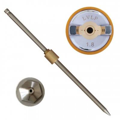 Будкрам купить Комплект форсунки 1.8мм для краскопульта LVLP PT-0131,PT-0132,PT-0133,PT-0134,PT-0135,PT-0136 (дюза, воздушная головка, игла) INTERTOOL PT-2018