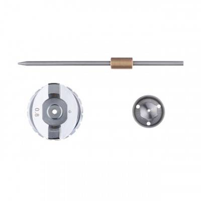 Будкрам купити Комплект форсунки 0.8мм для краскопульта LVMP mini PT-0129 (дюза, воздушная головка, игла) INTERTOOL PT-2107 Комплект форсунки 0.8мм для краскопульта LVMP mini PT-0129 (дюза, воздушная головка, игла) INTERTOOL PT-2107 2