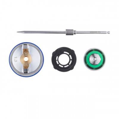 Будкрам купити Комплект форсунки 1.3мм для краскопультов HVLP II PT-0100, РТ-0105, РТ-0105D (дюза, воздушная головка, игла) INTERTOOL PT-2113 Комплект форсунки 1.3мм для краскопультов HVLP II PT-0100, РТ-0105, РТ-0105D (дюза, воздушная головка, игла) INTERTOOL PT-2113 2