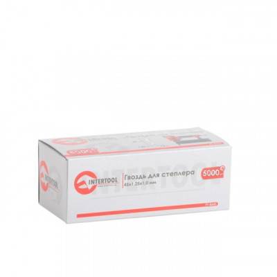 Будкрам купити Гвоздь для степлера PT-1603 45 мм 1,0x1,25 мм 5000 шт/упак. INTERTOOL PT-8645