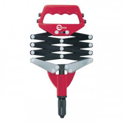 Будкрам купити Заклепочник со складным рычажным механизмом, диаметр заклепки 2,8; 3,2; 4; 4,8 мм INTERTOOL RT-0007