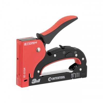 Будкрам купить Степлер строительный 3 в 1, под скобу 11.3*0.7*6-14 мм, гвоздь 14мм, шпилька 14мм. INTERTOOL RT-0104