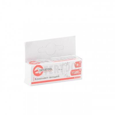 Будкрам купити Комплект гвоздей 16 мм упак.1000 шт. INTERTOOL RT-0176 Комплект гвоздей 16 мм упак.1000 шт. INTERTOOL RT-0176 2