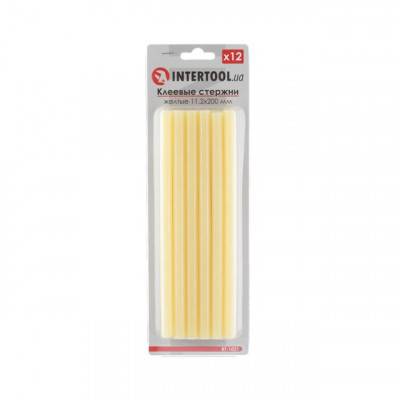 Будкрам купить Комплект желтых клеевых стержней 11,2 мм x 200 мм, 12 шт. INTERTOOL RT-1021