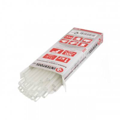 Будкрам купити Комплект прозрачных клеевых стержней 11,2 мм x 300 мм, уп. 1 кг INTERTOOL RT-1025