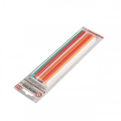 Будкрам купить Комплект цветных клеевых стержней 7.4мм*200мм, 12шт INTERTOOL RT-1032 Комплект цветных клеевых стержней 7.4мм*200мм, 12шт INTERTOOL RT-1032 2
