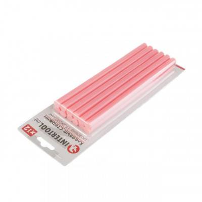 Будкрам купить Комплект розовых клеевых стержней 11.2мм*200мм, 12шт. INTERTOOL RT-1046 Комплект розовых клеевых стержней 11.2мм*200мм, 12шт. INTERTOOL RT-1046 2