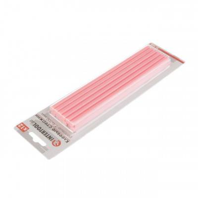 Будкрам купить Комплект розовых клеевых стержней 7.4мм*200мм, 12шт. INTERTOOL RT-1048 Комплект розовых клеевых стержней 7.4мм*200мм, 12шт. INTERTOOL RT-1048 2