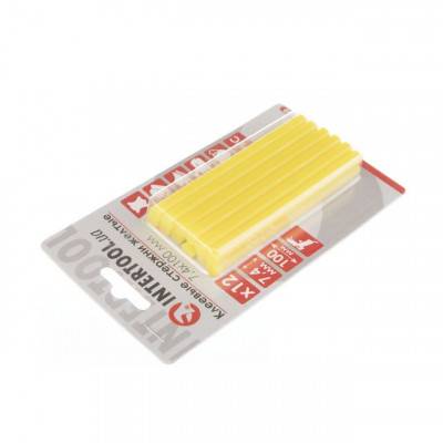 Будкрам купить Комплект желтых клеевых стержней 7.4мм*100мм, 12шт. INTERTOOL RT-1050 Комплект желтых клеевых стержней 7.4мм*100мм, 12шт. INTERTOOL RT-1050 2
