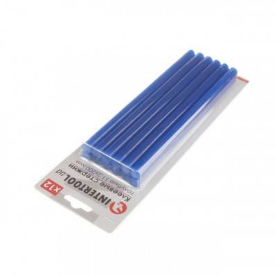 Будкрам купить Комплект голубых клеевых стержней 11.2мм*200мм, 12шт. INTERTOOL RT-1053 Комплект голубых клеевых стержней 11.2мм*200мм, 12шт. INTERTOOL RT-1053 2