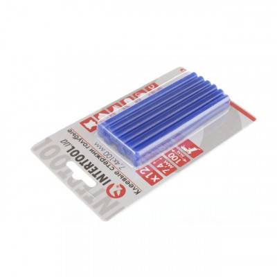 Будкрам купить Комплект голубых клеевых стержней 7.4мм*100мм, 12шт. INTERTOOL RT-1054 Комплект голубых клеевых стержней 7.4мм*100мм, 12шт. INTERTOOL RT-1054 2