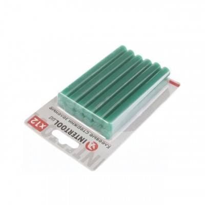Будкрам купить Комплект зеленых клеевых стержней 11.2мм*100мм, 12шт. INTERTOOL RT-1056 Комплект зеленых клеевых стержней 11.2мм*100мм, 12шт. INTERTOOL RT-1056 2