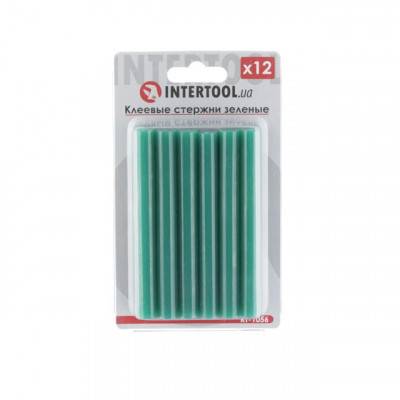 Будкрам купити Комплект зеленых клеевых стержней 11.2мм*100мм, 12шт. INTERTOOL RT-1056