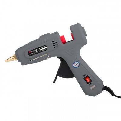 Будкрам купити Пистолет клеевой 40(120)Вт, 230В, 195-210°C под стержни 10.8-11.5мм, 10-16.5 г/мин., выключатель. INTERTOOL RT-1102