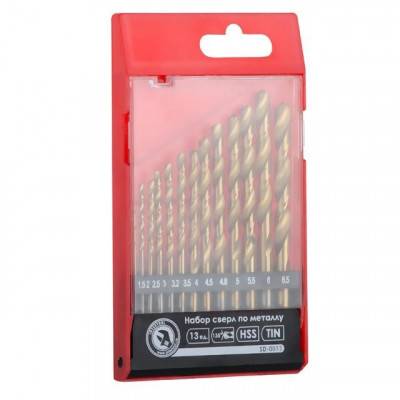Будкрам купить Набор сверл по металлу HSS 13 шт INTERTOOL SD-0013 Набор сверл по металлу HSS 13 шт INTERTOOL SD-0013 2