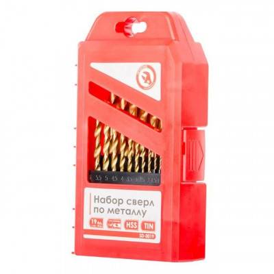 Будкрам купить Набор сверл по металлу HSS 19 шт INTERTOOL SD-0019 Набор сверл по металлу HSS 19 шт INTERTOOL SD-0019 2