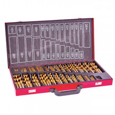 Будкрам купити Набор сверл HSS 230 ед в металлическом кейсе INTERTOOL SD-0309