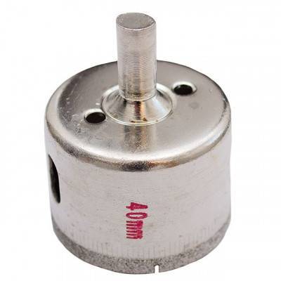 Будкрам купить Сверло алмазное трубчатое по стеклу и керамике 40 мм INTERTOOL SD-0363 Сверло алмазное трубчатое по стеклу и керамике 40 мм INTERTOOL SD-0363 2