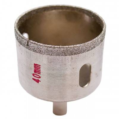 Будкрам купити Сверло алмазное трубчатое по стеклу и керамике 40 мм INTERTOOL SD-0363